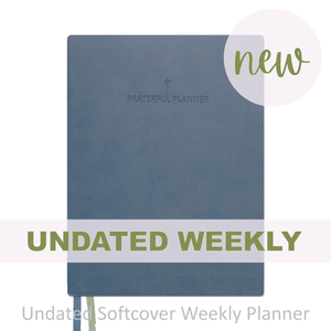 Weekly Planner - "UNDATED" Soft Cover BLUE