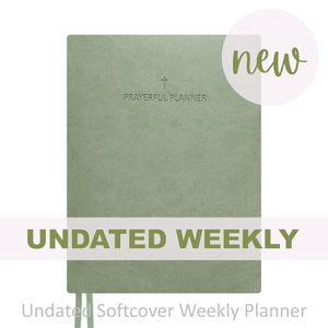 Weekly Planner - "UNDATED" Soft Cover FERN