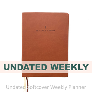 Weekly Planner - UNDATED Soft Cover Saddle