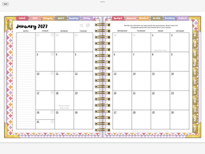 2027 Digital Planner All-In-One - Wildflowers