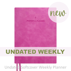 Weekly Planner - "UNDATED" Soft Cover FUCHSIA