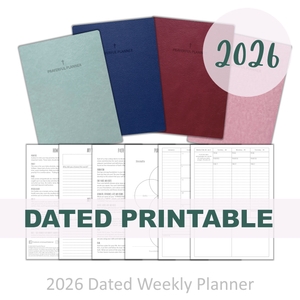 PRINTABLE 2026 Dated Planner - Soft Cover Weekly