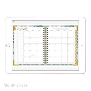 2025 Digital Planner All-In-One - PEACEFUL