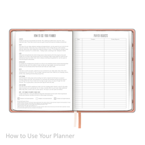 Weekly Planner - "UNDATED" Soft Cover PEACH BLOSSOM