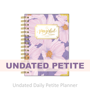 "Petite" Prayerful Planner - "UNDATED" Luminant Lilac