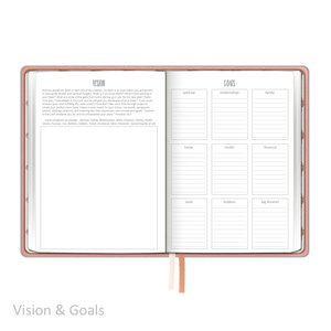Weekly Planner - "UNDATED" Soft Cover PEACH BLOSSOM