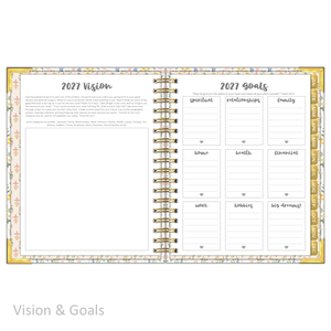 2027 "Classic" Daily Planner - "DATED" Prayer Garden
