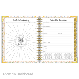 2027 "Classic" Daily Planner - "DATED" Prayer Garden