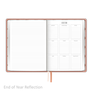 Weekly Planner - "UNDATED" Soft Cover PEACH BLOSSOM