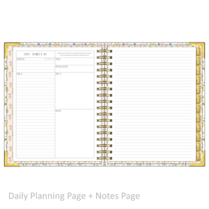 2027 "Classic" Daily Planner - "DATED" Prayer Garden