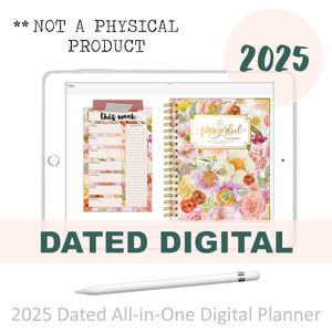 2025 Digital Planner All-In-One - BLESSED