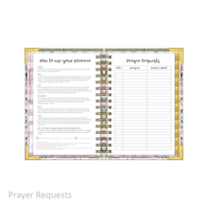 "Petite" Daily Planner - "UNDATED" Garden of Hope