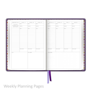 2027 "Weekly" Planner - "DATED" Soft Cover Purple