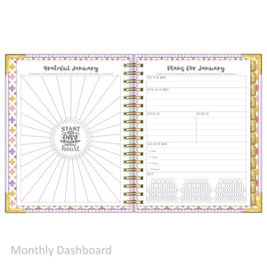 2027 "Classic" Daily Planner - "DATED" Wildflowers