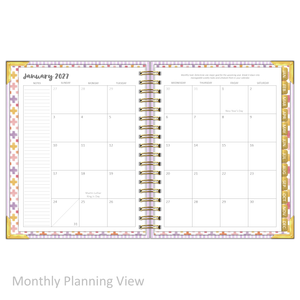 2027 "Classic" Daily Planner - "DATED" Wildflowers