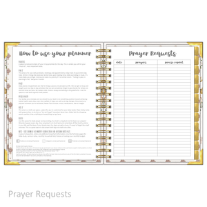 Daily Planner - "UNDATED" Faith Over Fear