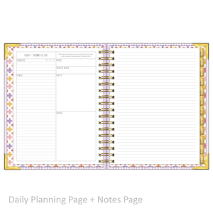 2027 "Classic" Daily Planner - "DATED" Wildflowers