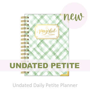 "Petite" Daily Planner - "UNDATED" My Refuge