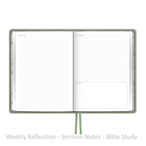 Weekly Planner - "UNDATED" Soft Cover FERN