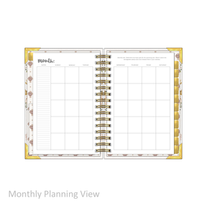 "Petite" Daily Planner - "UNDATED" Faith Over Fear