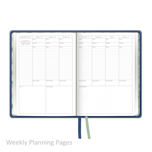 2026 "Weekly" Soft Cover BLUE - Prayerful Planner Dated