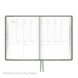 Weekly Planner - "UNDATED" Soft Cover FERN