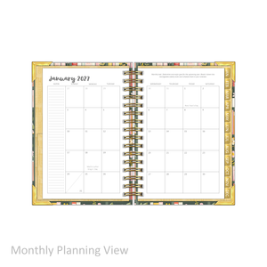 2027 "Petite" Daily Planner - "DATED" Bible Bookcase