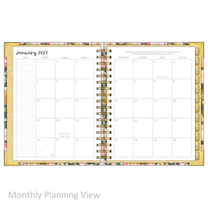 2027 "Classic" Daily Planner - "DATED" Bible Bookcase