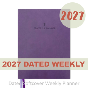 2027 "Weekly" Planner - "DATED" Soft Cover Purple