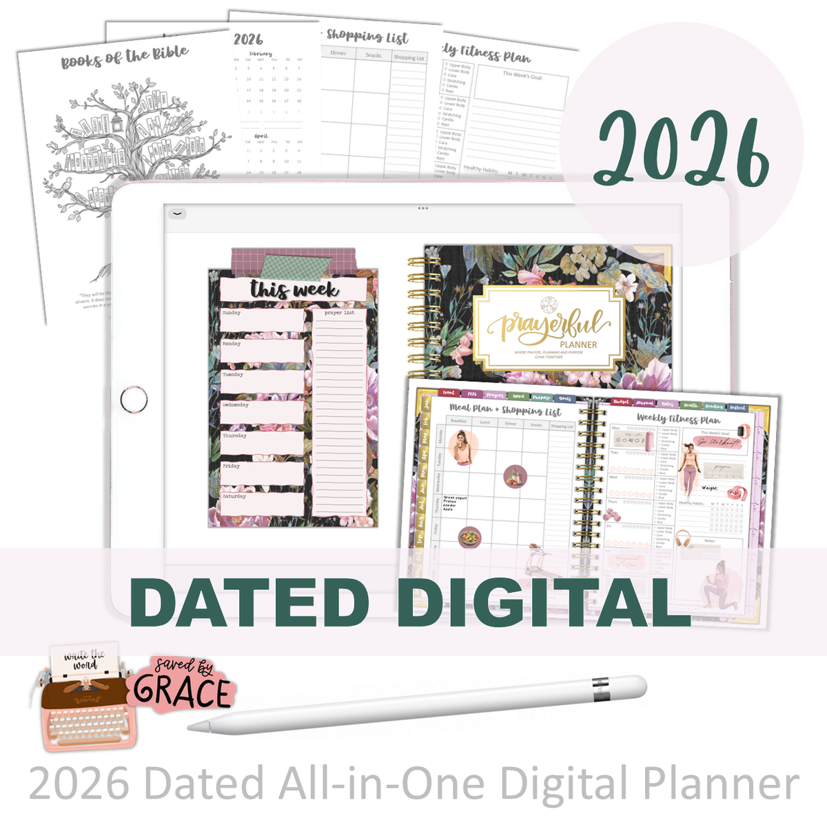 2026 Digital Planner All-In-One - FAITH IN JESUS