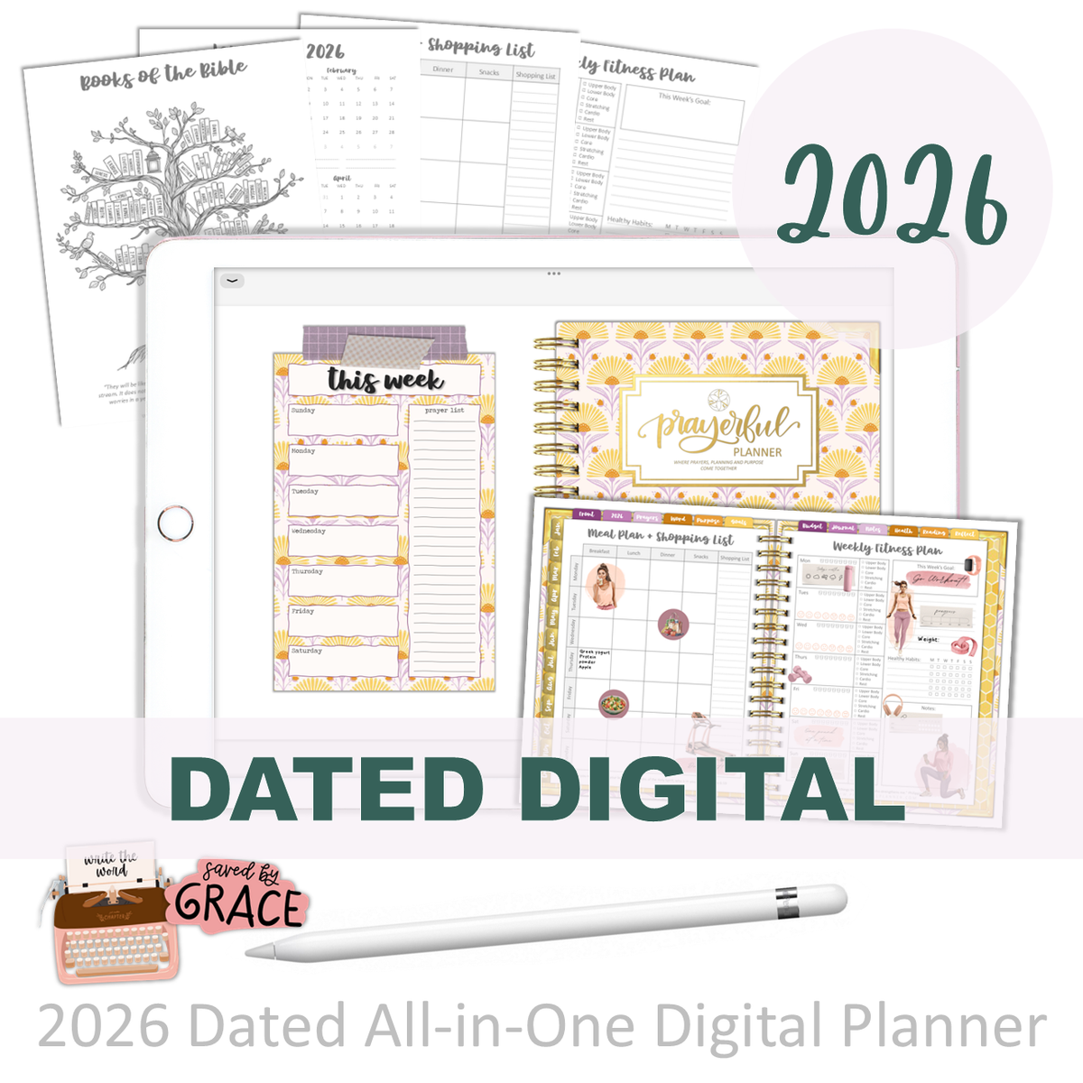 2026 Digital Planner All-In-One - SET FREE