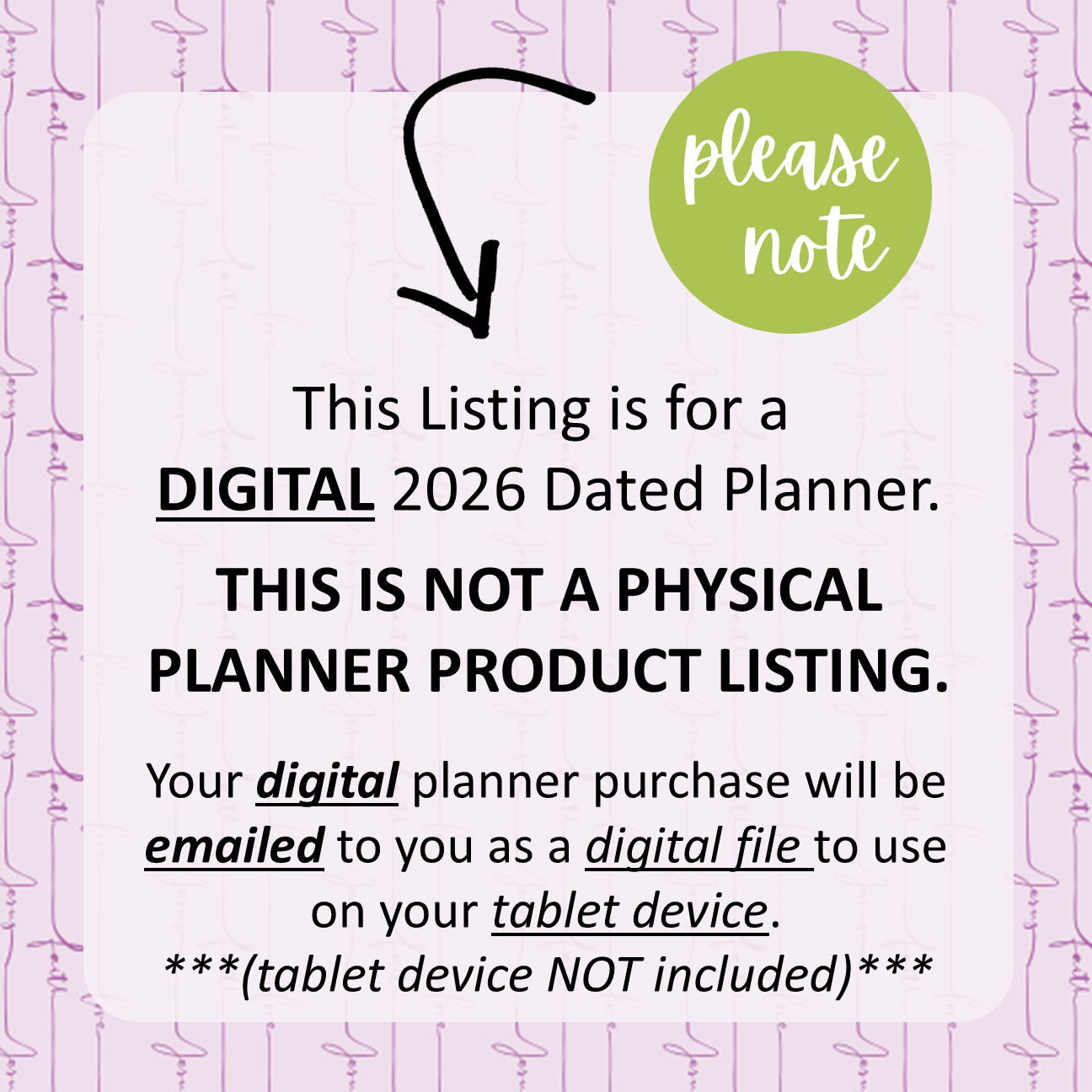 2026 Digital Planner All-In-One - AMAZING GRACE