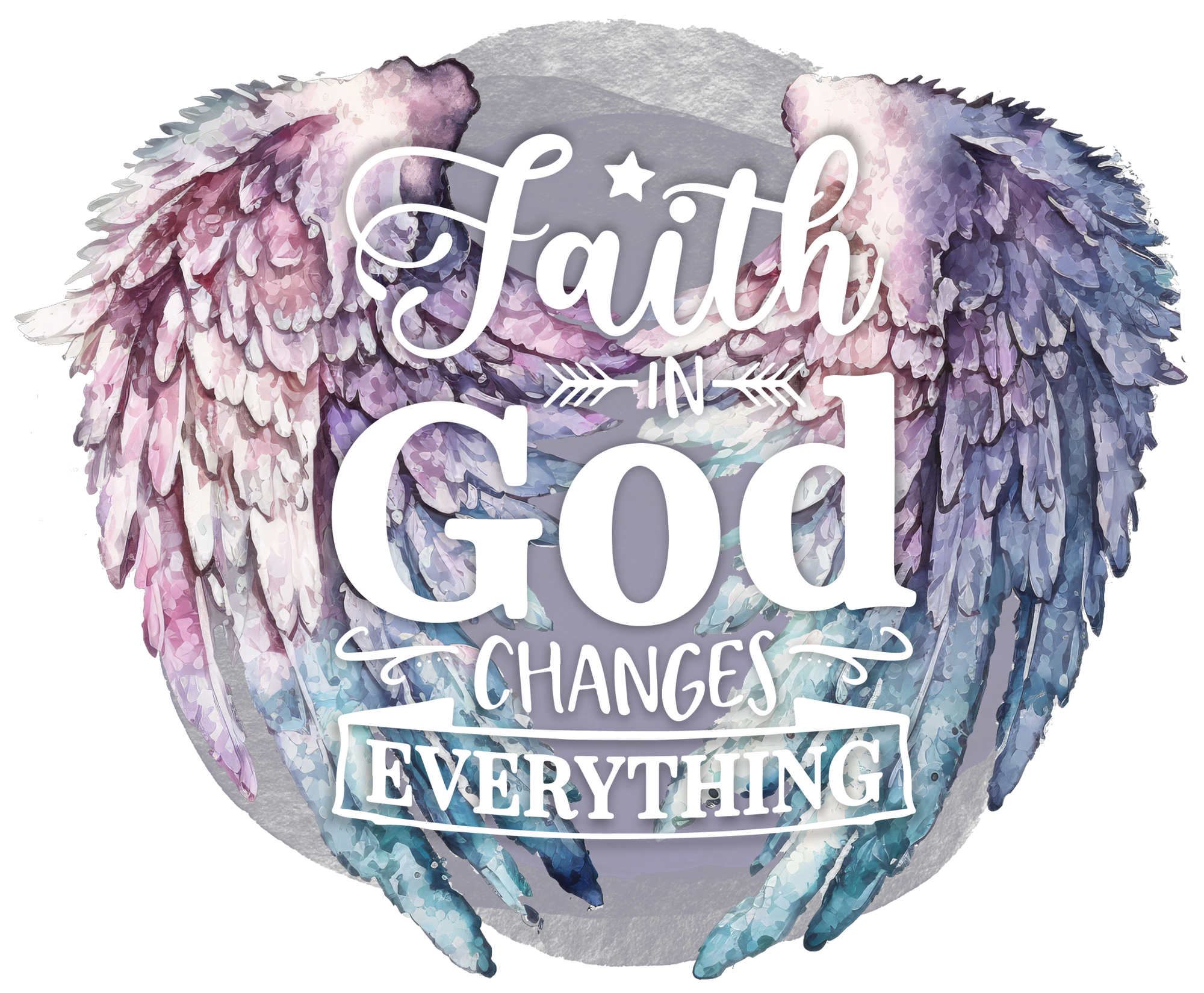 FAITH in God Sticker, 3x2.5 in.