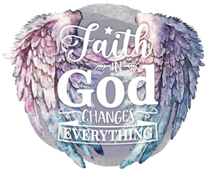 FAITH in God Sticker, 3x2.5 in.