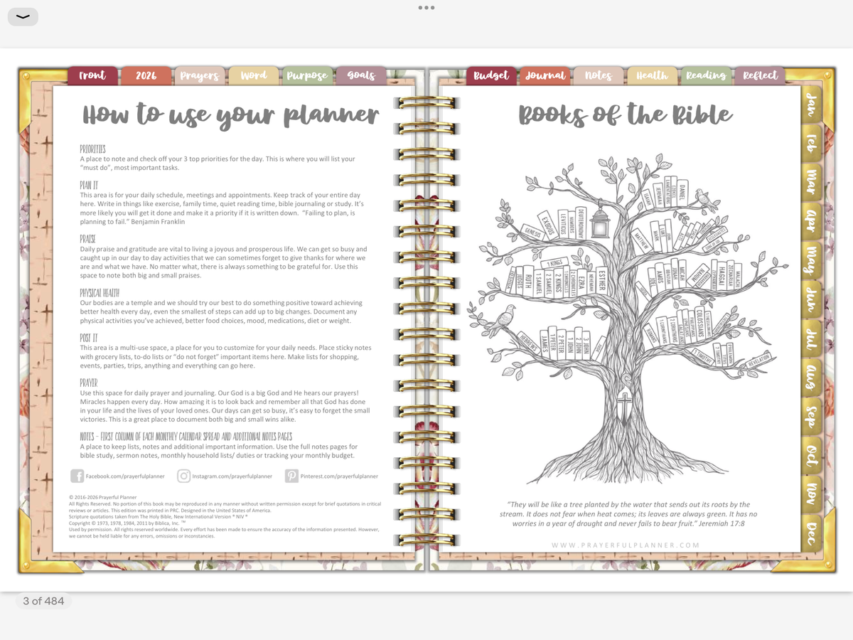 2026 Digital Planner All-In-One - AMAZING GRACE