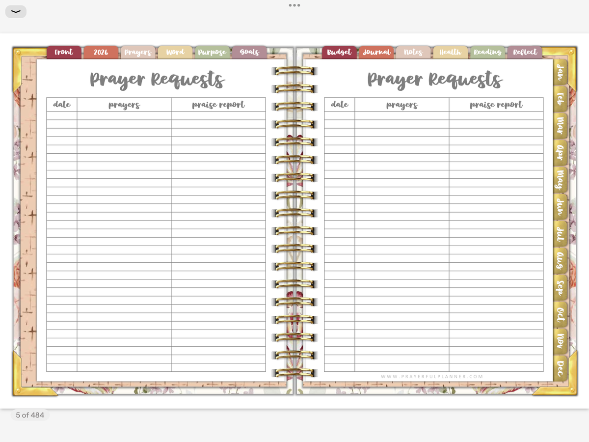 2026 Digital Planner All-In-One - AMAZING GRACE