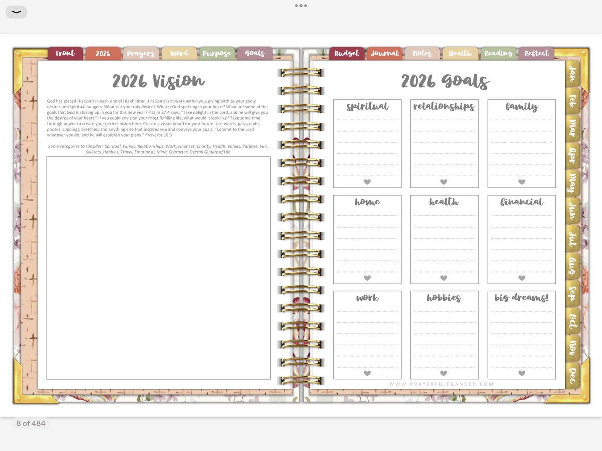 2026 Digital Planner All-In-One - AMAZING GRACE