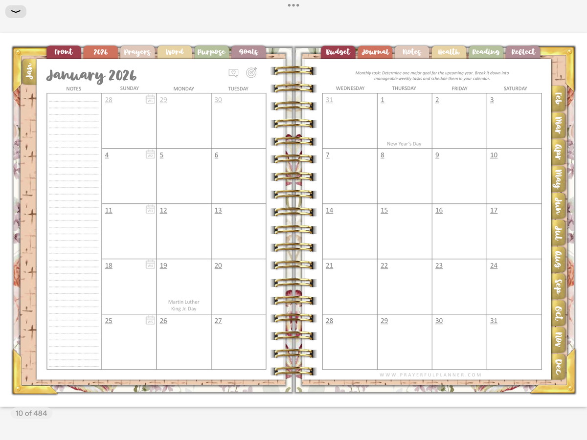 2026 Digital Planner All-In-One - AMAZING GRACE