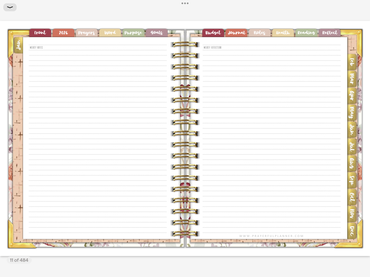 2026 Digital Planner All-In-One - AMAZING GRACE