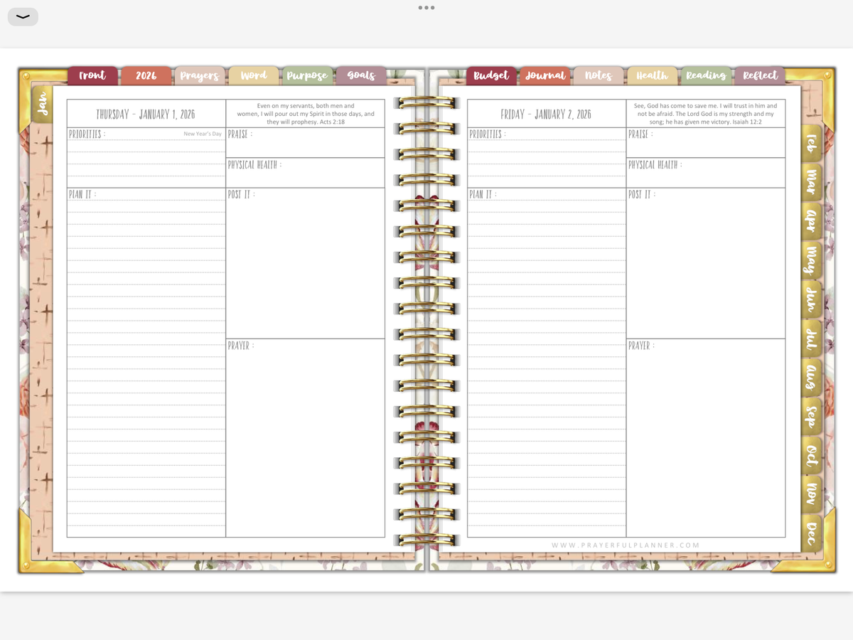 2026 Digital Planner All-In-One - AMAZING GRACE