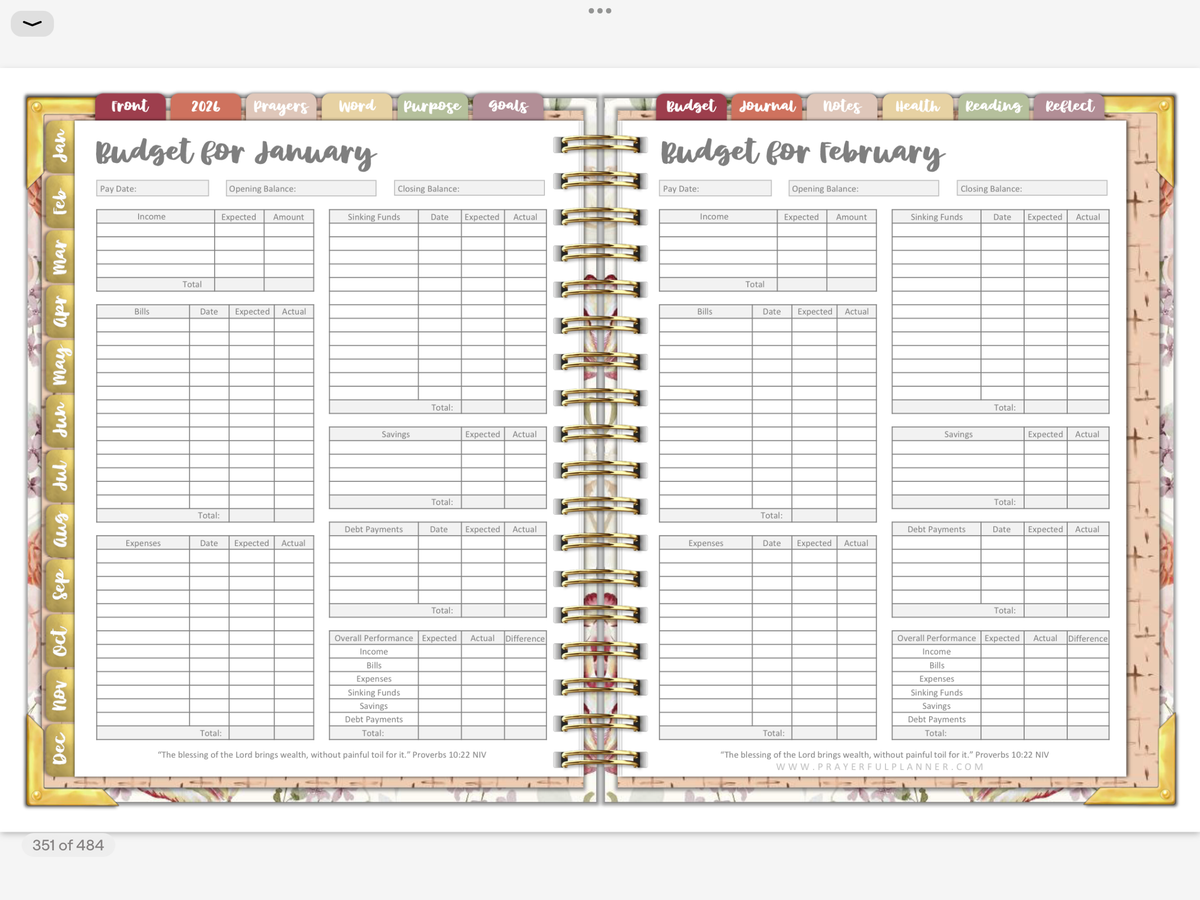 2026 Digital Planner All-In-One - AMAZING GRACE