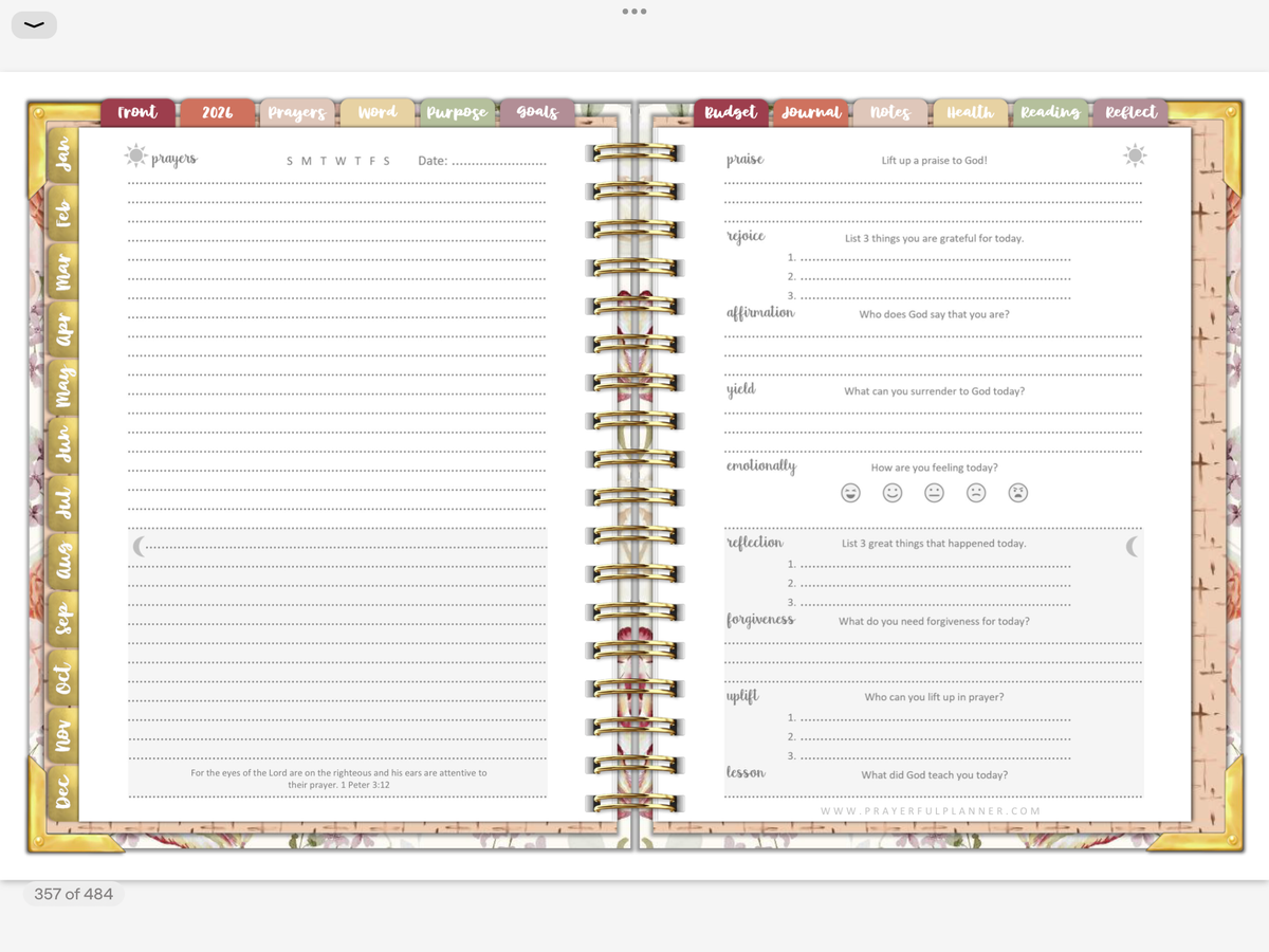 2026 Digital Planner All-In-One - AMAZING GRACE