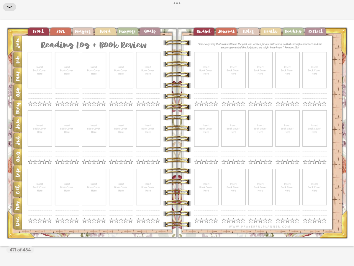 2026 Digital Planner All-In-One - AMAZING GRACE
