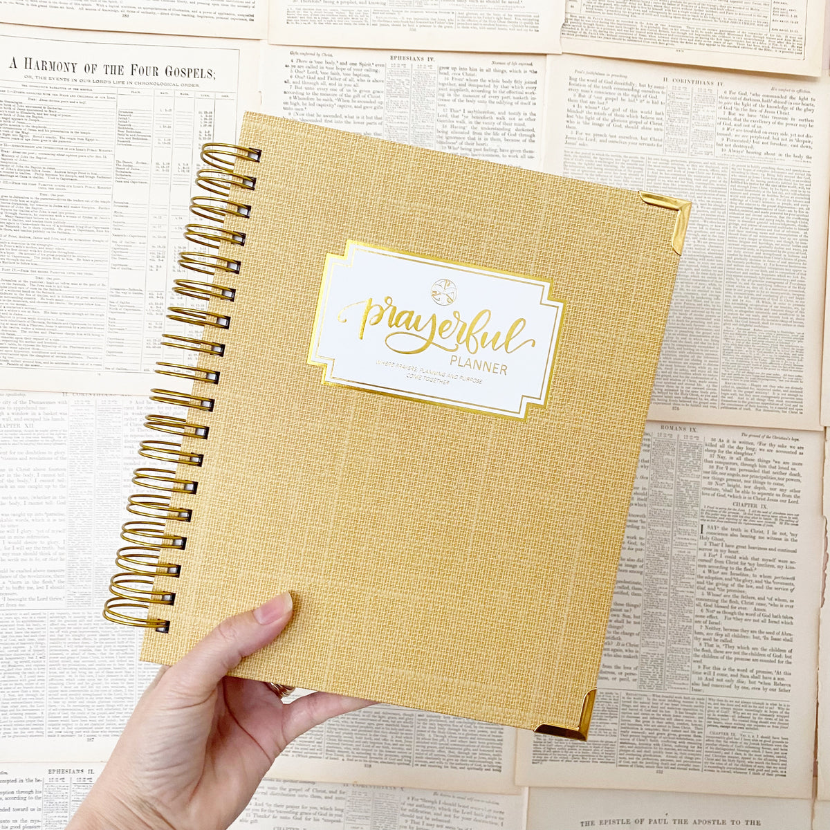 &quot;Weekly&quot; Planner - &quot;UNDATED&quot; Mustard Linen