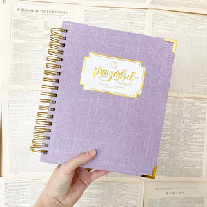 "Weekly" Planner - "UNDATED" Lilac Linen