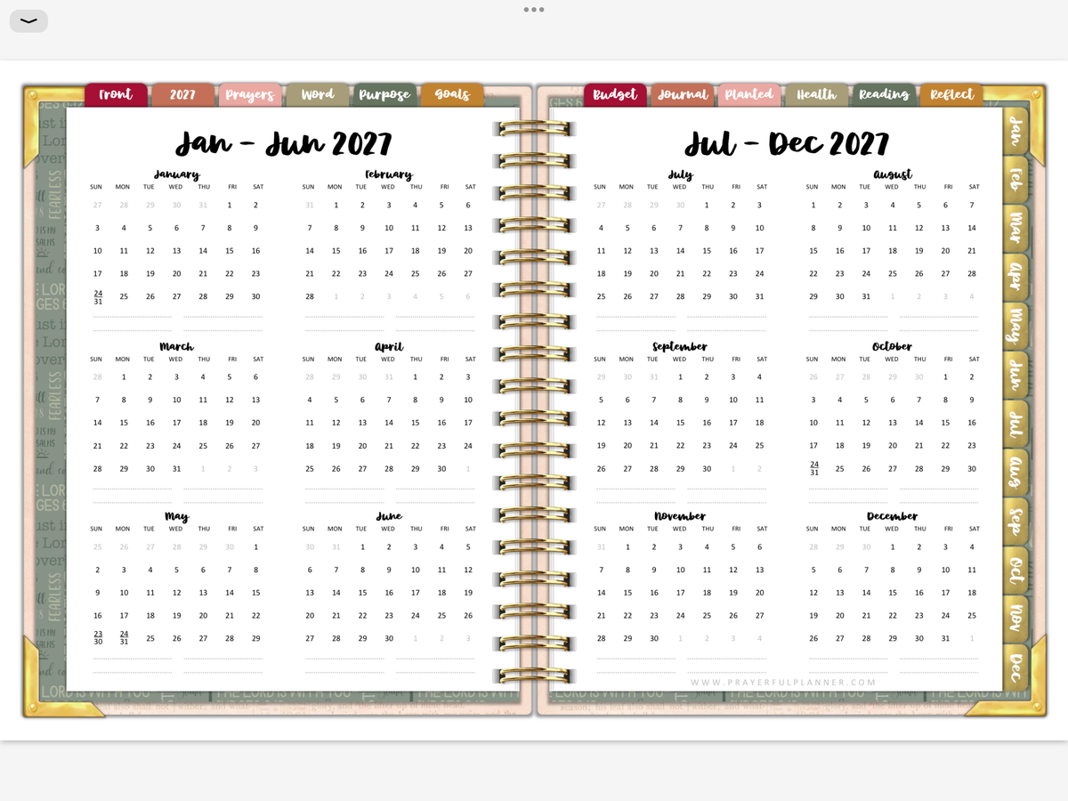 2027 Digital Planner All-In-One - Way Maker