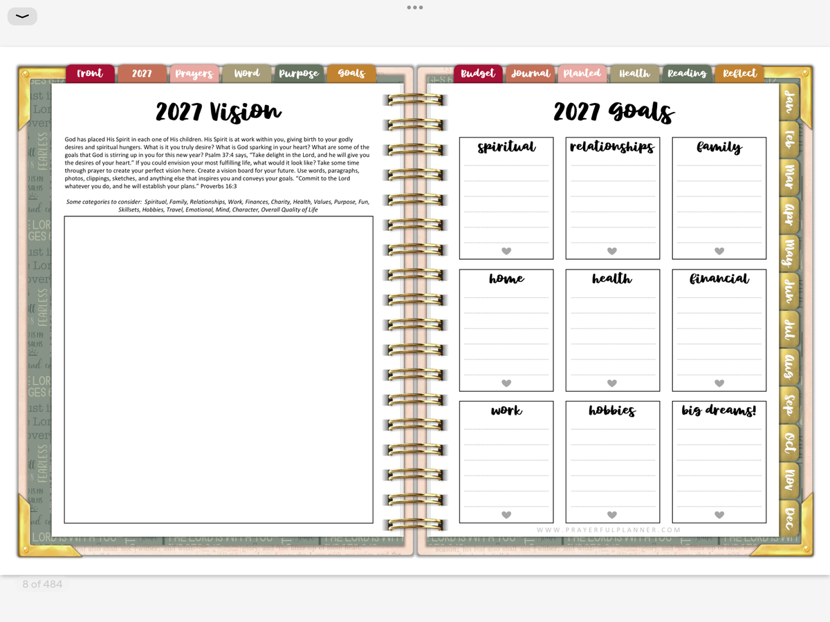 2027 Digital Planner All-In-One - Way Maker