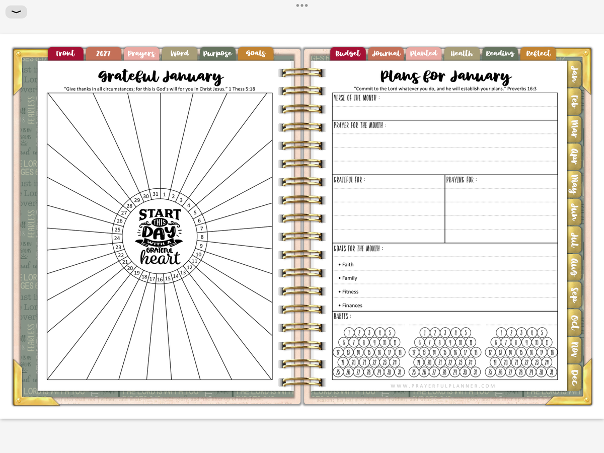 2027 Digital Planner All-In-One - Way Maker