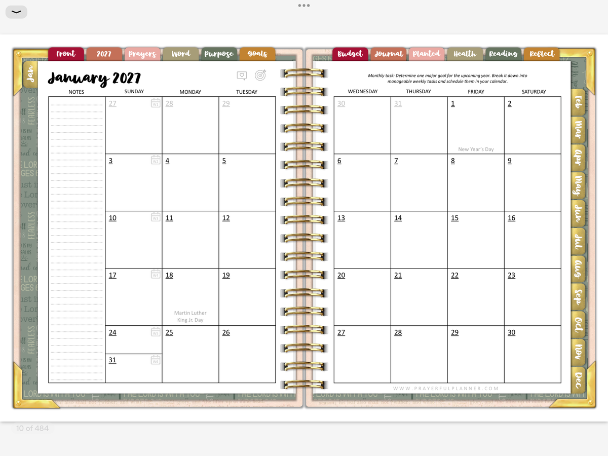 2027 Digital Planner All-In-One - Way Maker