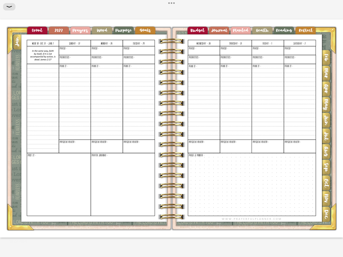 2027 Digital Planner All-In-One - Way Maker